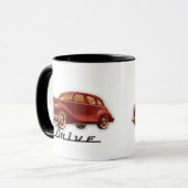 Cool Classic AUM-driver Retro Auto Mok (Voorkant links)
