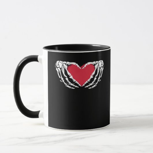 Cool Classic Grappig Skelet Handen Hart - Valentin Mok (Links)