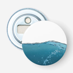 Cool Clear Blue Wave Button Flesopener