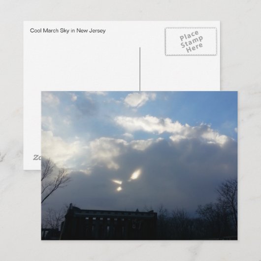 Cool Clouds met blik op Cat Eyes, NJ Briefkaart (Voorkant / Achterkant)