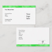 Cool Clover Patch Logo Std. Gepersonaliseerd Visitekaartje (Voorkant / Achterkant)