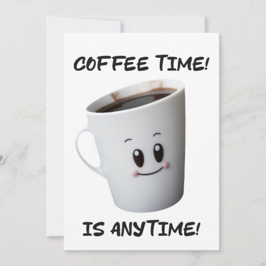 Cool Coffee Cup ontwerp van hoge kwaliteit Kaart (Voorkant)