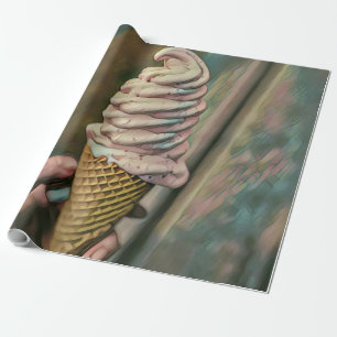 Cool cold freezing ice cream cadeaupapier