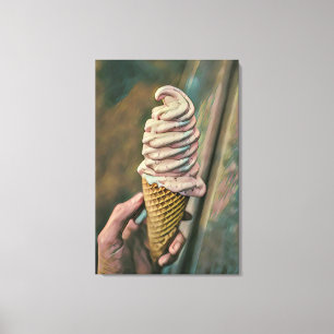 Cool cold freezing ice cream canvas afdruk