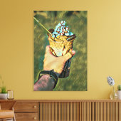 Cool cold freezing ice cream canvas afdruk (Insitu (Woonkamer))