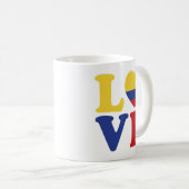 Cool Colombia Flag Love Koffiemok (Voorkant rechts)