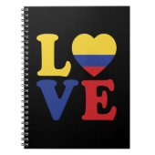 Cool Colombia Flag Love Notitieboek (Voorkant)