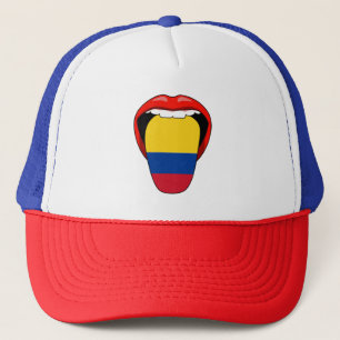 Cool Colombia Vlag Colombiaanse Tong Trucker Hoed Pet