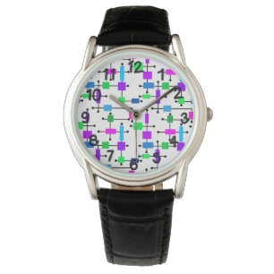 Cool Color Grid Horloge