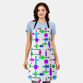 Cool Color Grid Schort (Gedragen)