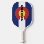 Cool Colorado vlag aangepaste pickleball paddle ra (Voorkant)