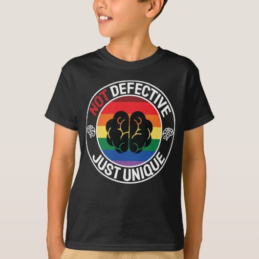Cool Colorful Celebrate Neurodiversity Gezegde T-shirt (Voorkant)