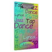 Cool Colorful Dance Persoonlijk Klembord (Rechts)