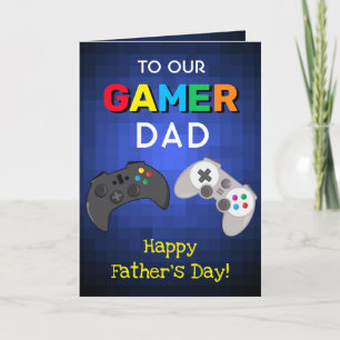 Cool Colorful Gamer Dad   VADERDAG Kaart