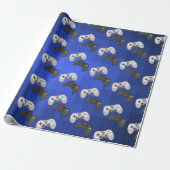 Cool Colorful Gamer Video Game Cadeaupapier (Uitgerold)