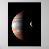 Cool Colorful Jupiter en Io Poster (Voorkant)