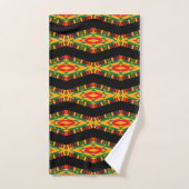 Cool Colorful Kente Pattern Bad Handdoek (Handdoek)