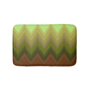 Cool Colorful Ombre Zigzag Chevron Pattern Badmat
