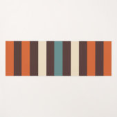 Cool Colorful Retro Stripes Yogamat (Voorkant (horizontaal))
