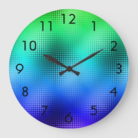 Cool Colors Dot Matrix Grote Klok (Voorkant)