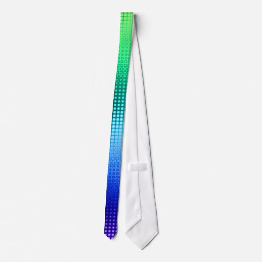 Cool Colors Dot Matrix Stropdas (Achterkant)