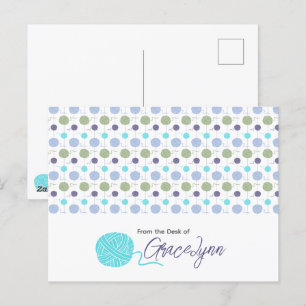 Cool Colors Yarn Ball String Briefkaart