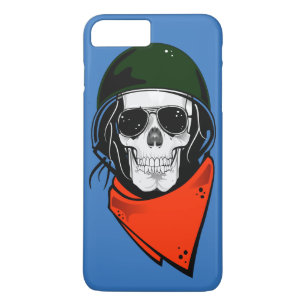 Cool Combat Skull iPhone 8 Plus / 7 Plus Hoesje