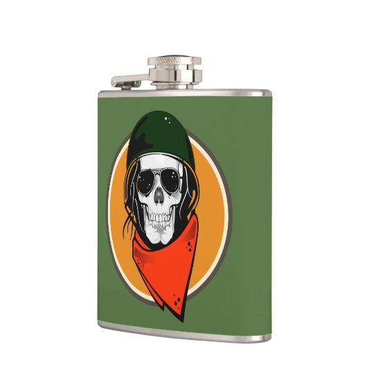 Cool Combat Skull Heupfles (Links)