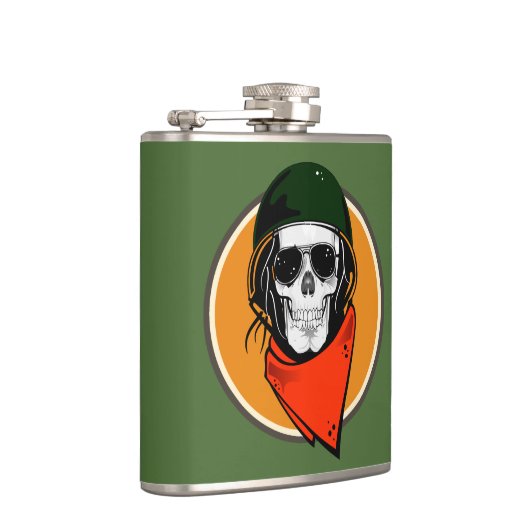 Cool Combat Skull Heupfles (Rechts)