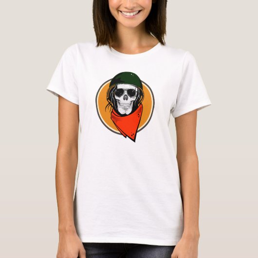 Cool Combat Skull T-shirt (Voorkant)