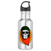 Cool Combat Skull Waterfles (Voorkant)