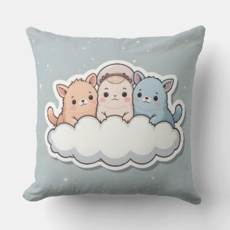 Cool comfort cushion with cute creatures kussen