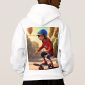 Cool & Comfy Kid Sweat - shirts à capuche - Patina (Dos)