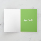 Cool comme carte de voeux de concombre (Intérieur)