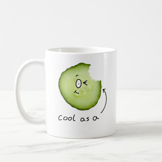 cool comme tasse de concombre (Gauche)