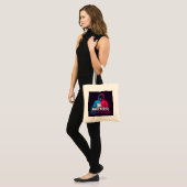 Cool Computer Hacker Cartoon Tekening Tote Bag (Voorkant (model))