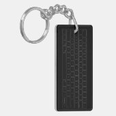 Cool Computer Keyboard Thema Sleutelhanger (Voorkant Links)