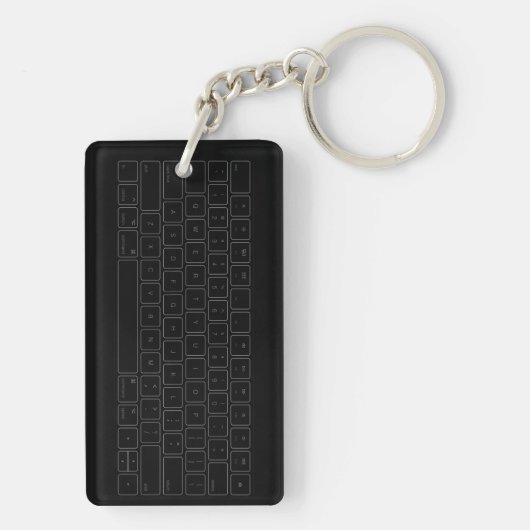 Cool Computer Keyboard Thema Sleutelhanger (achterkant)