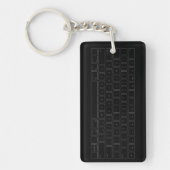 Cool Computer Keyboard Thema Sleutelhanger (Voorkant)