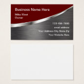 Cool Construction Carte de visite Revêtement métal (Devant & derrière)