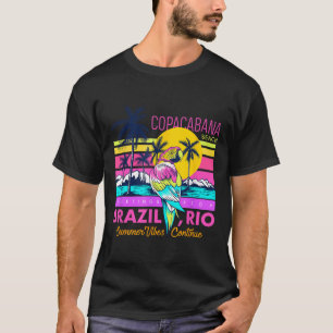 Cool Copacabana Beach Brazilië Rio Summer Vibes Gr T-shirt