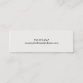 Cool Cork Sommelier Wine Expert Mini Visitekaartje (Achterkant)