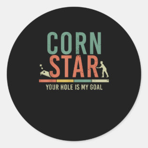 Cool Cornhole Art Corn Hole Bag Toss Toernooi Ronde Sticker