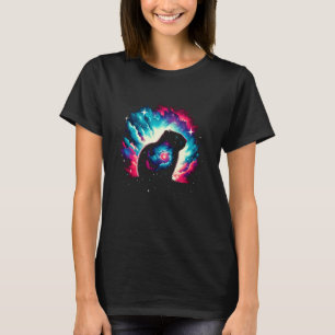 Cool Cosmic Groundhog Galaxy Graphic Space Art T-shirt