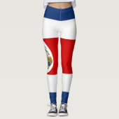 Cool Costa Rica Vlag Mode Leggings (Voorkant)
