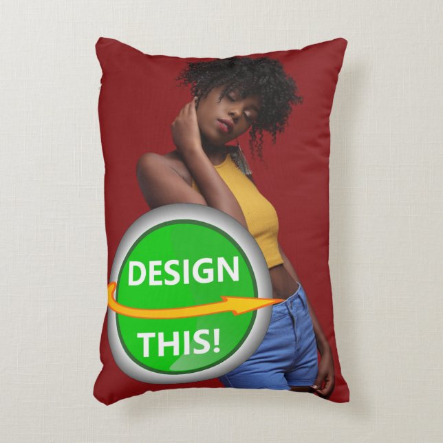 COOL ! Coussin 12" x 16" - Coton - Personnaliser (Devant(Vertical))