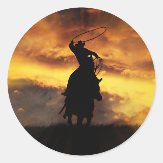 Cool Cowboy Roping Stickers (Voorkant)