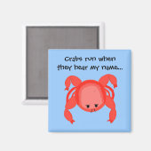 Cool Crab Gezegde Magneet (Voorkant / Achterkant)