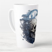 🔥 💀 Cool Crâne Latte Mug 💀 🔥 (Angle gauche)