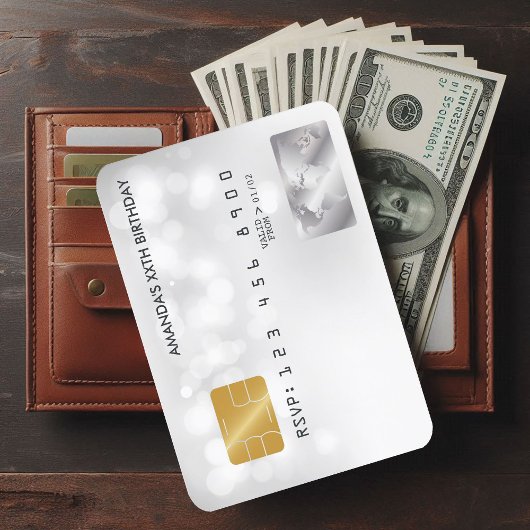 Cool Credit Kaart Verjaardagsfeest